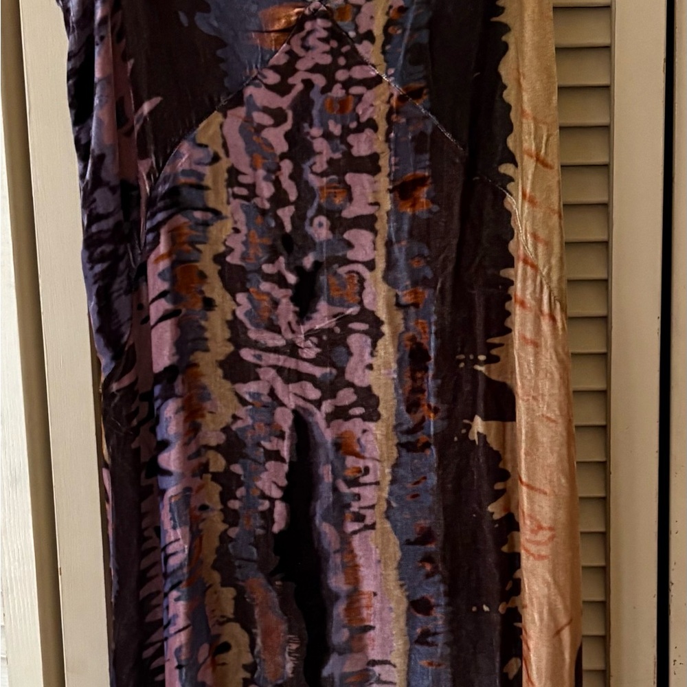 Jonny Was Multicolor Abstract Pattern Dress